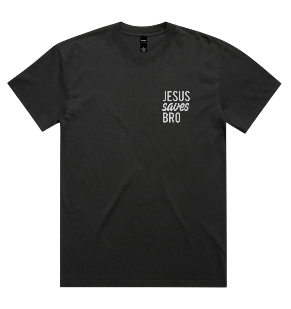 JESUS SAVES BRO YOUTH HEAVY TEE