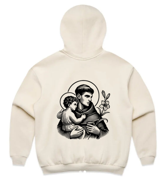 ST ANTHONY OF PADUA AUSTRAL MENS RELAXED HOODIE