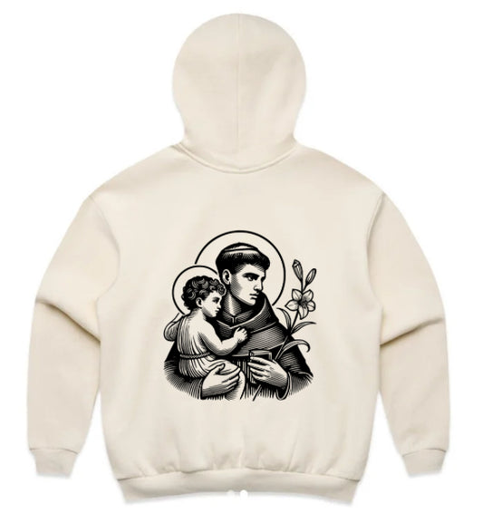 ST ANTHONY OF PADUA AUSTRAL MENS RELAXED HOODIE
