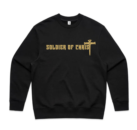 Soldier Of Christ Men’s Crew Jumper