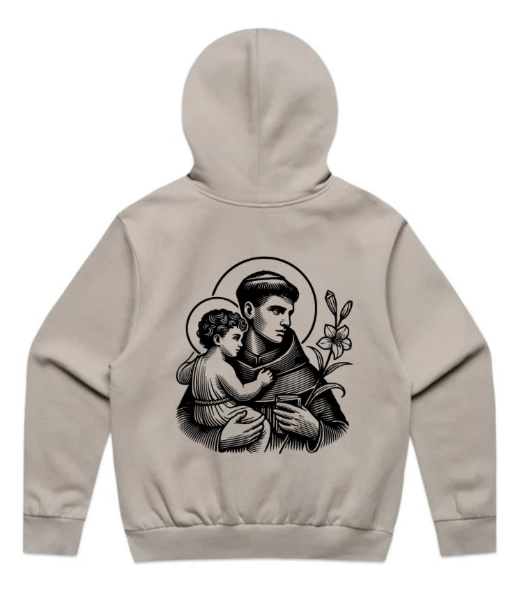 ST ANTHONY OF PADUA AUSTRAL MENS RELAXED HOODIE