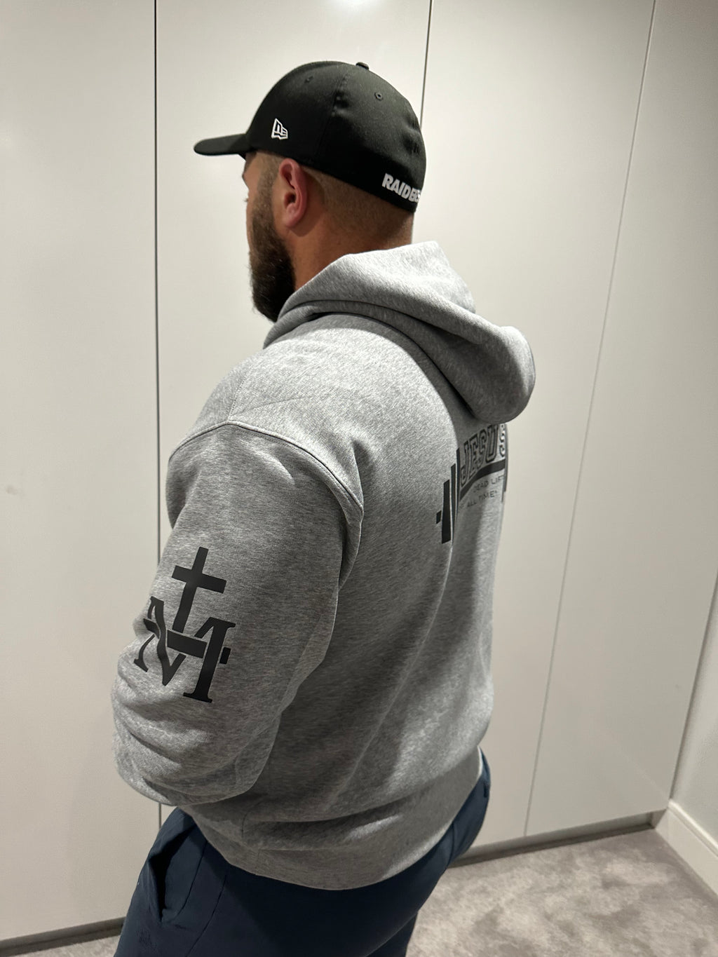 PREMIUM QUARTER ZIP HOOD JESUS-GREATEST DEAD LIFTER OF ALL TIME