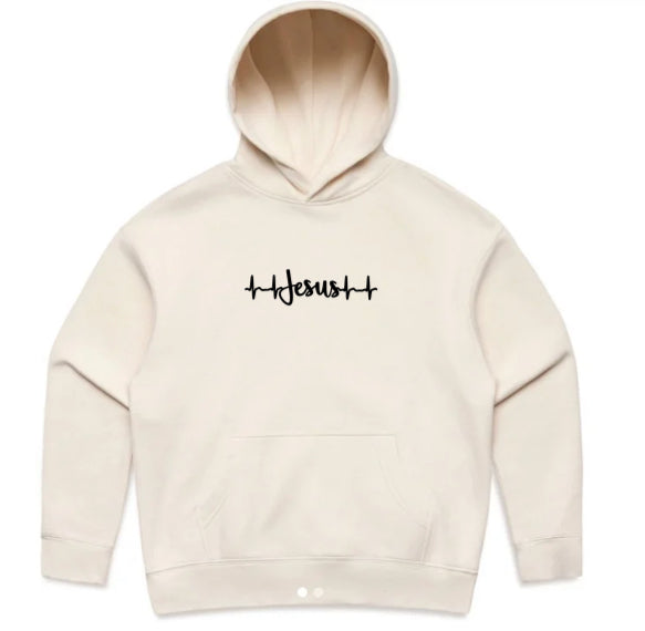 OUR HEARTS ARE RESTLESS WOMENS RELAXED HOOD