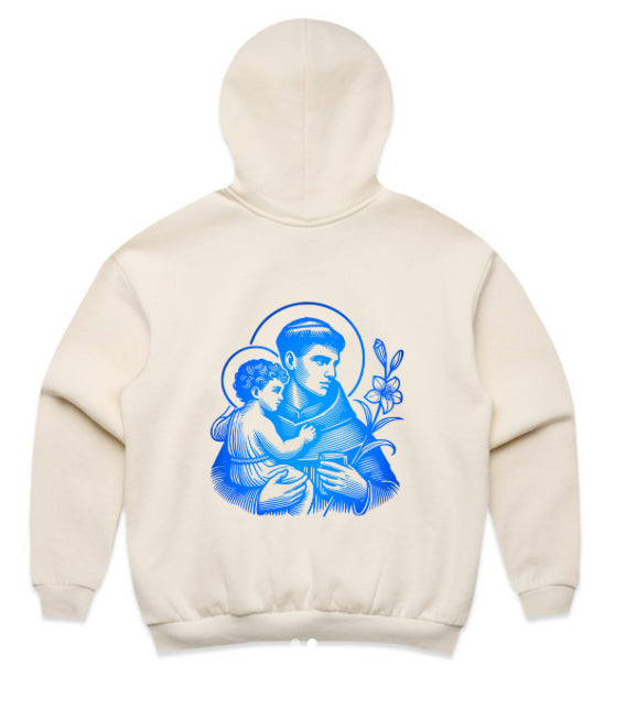 ST ANTHONY OF PADUA AUSTRAL MENS RELAXED HOODIE