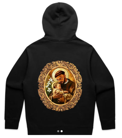 ADULT SAINT ANTHONY FEAST DAY HOODIE GOLD FRAME