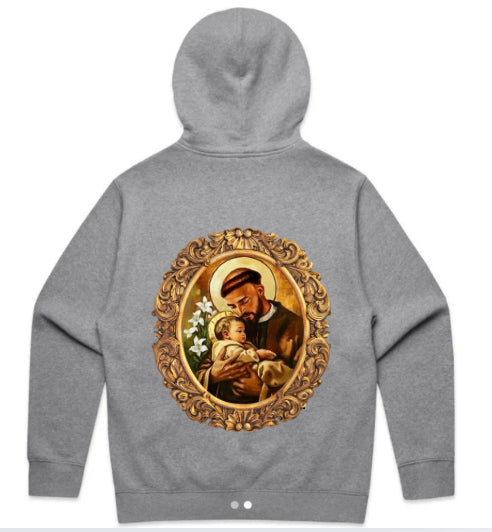ADULT SAINT ANTHONY FEAST DAY HOODIE GOLD FRAME